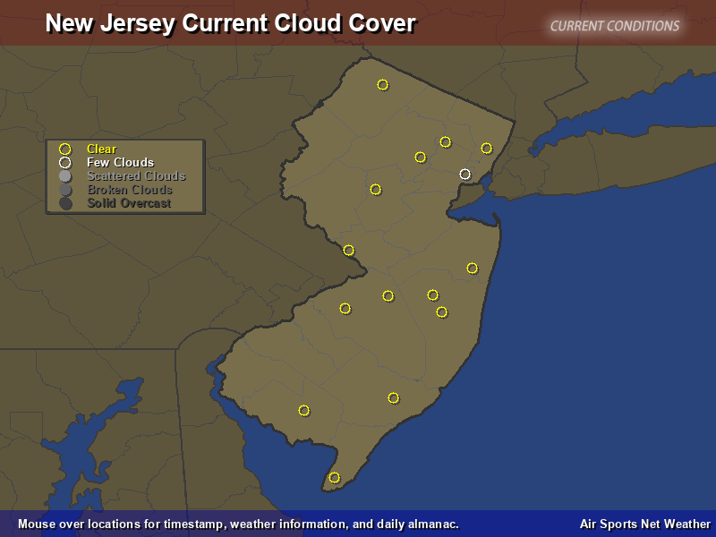 New Jersey Cloud Cover Map Air Sports Net