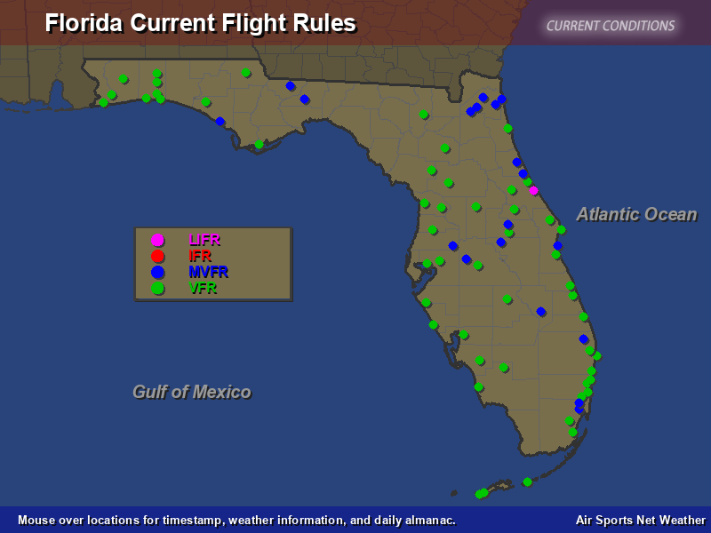 Florida Flight Rules Map Air Sports Net