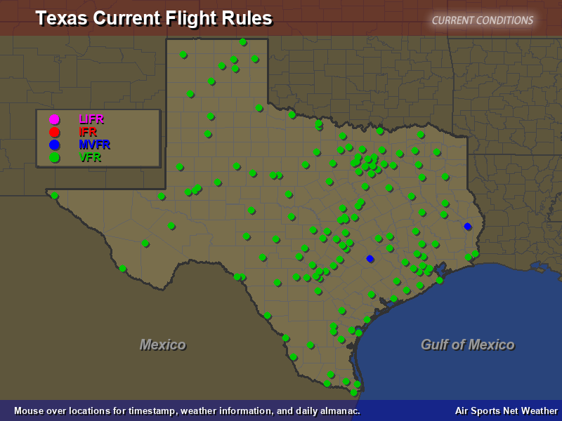 Texas Flight Rules Map Air Sports Net