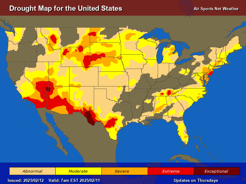 Drought Map for the United States