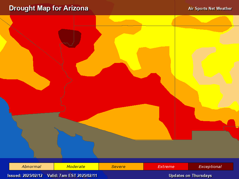 Arizona Drought Map