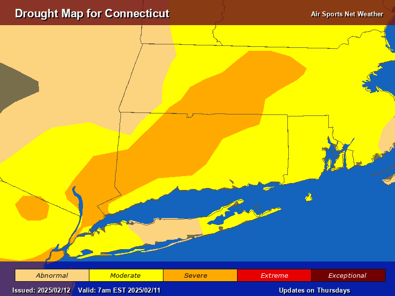 Connecticut Drought Map