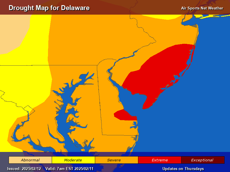 Delaware Drought Map