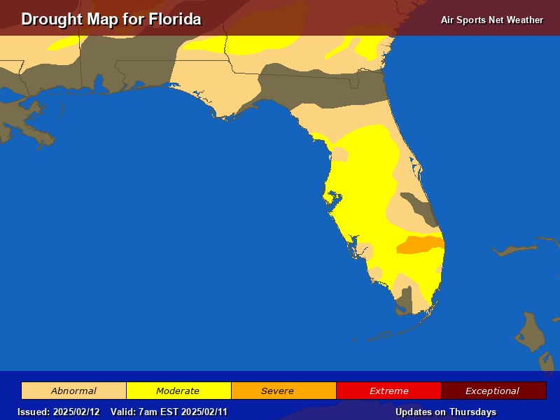 Florida Drought Map