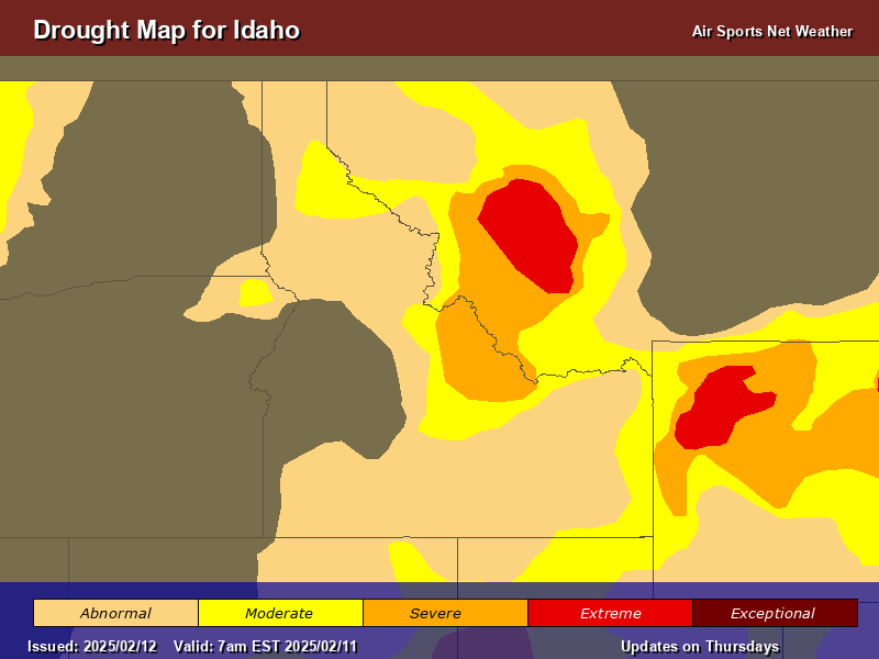 Idaho Drought Map