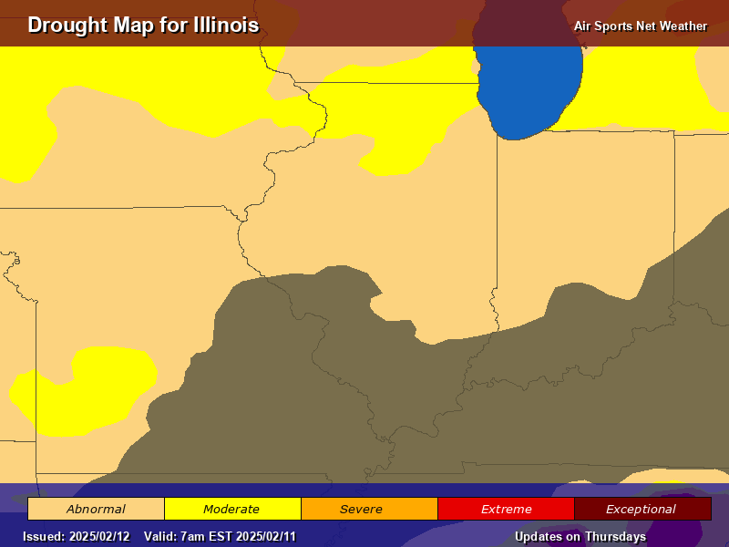 Illinois Drought Map