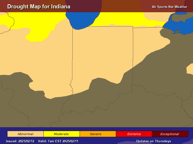 Indiana Drought Map