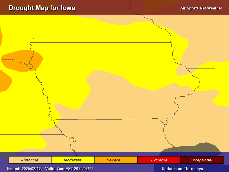 Iowa Drought Map