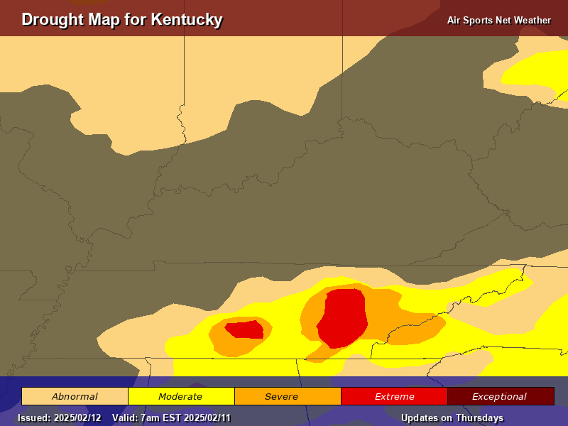 Kentucky Drought Map