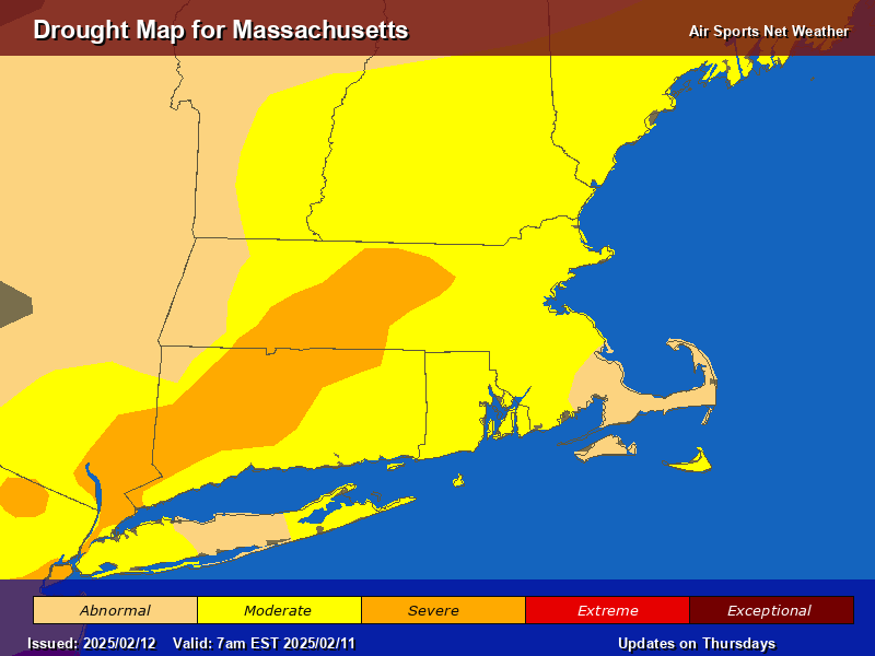 Massachusetts Drought Map