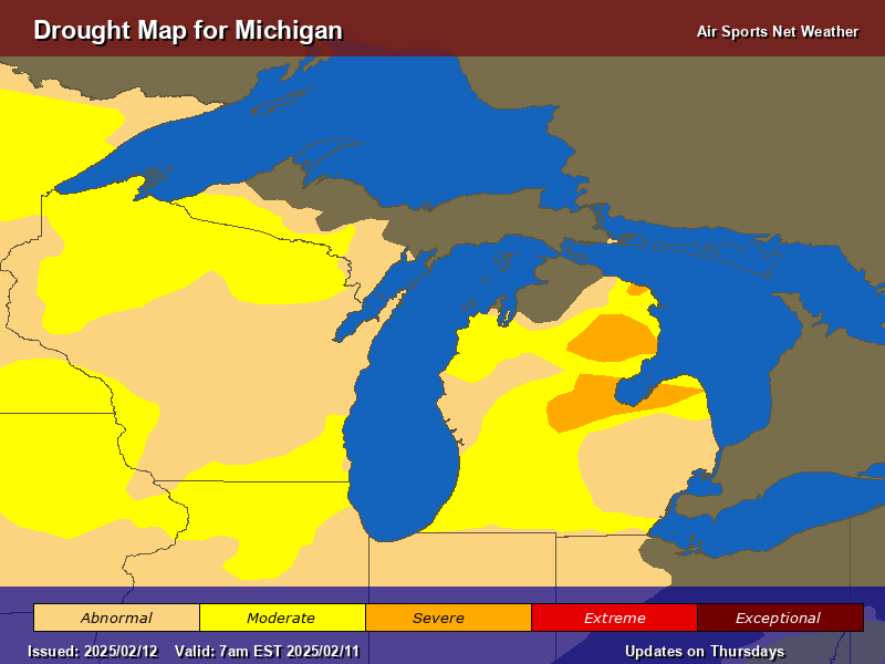 Michigan Drought Map