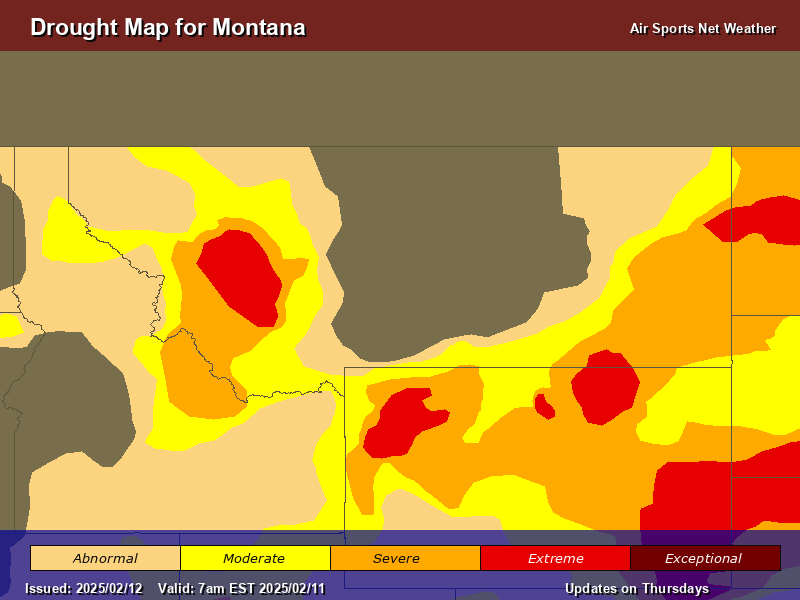 Montana Drought Map