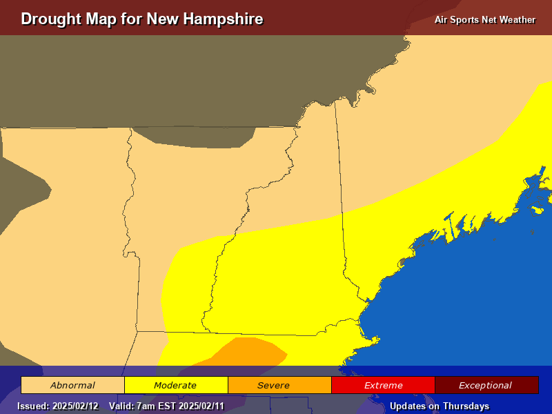 New Hampshire Drought Map