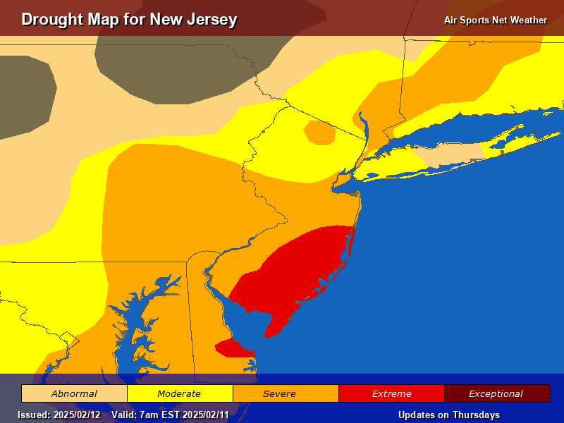 New Jersey Drought Map