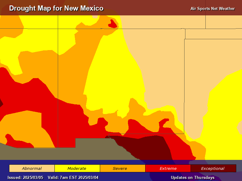 New Mexico Drought Map