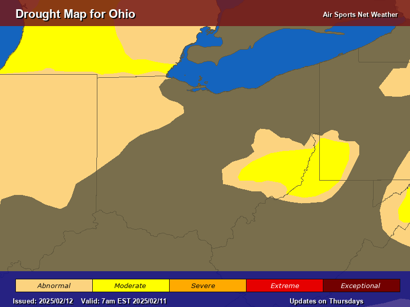 Ohio Drought Map