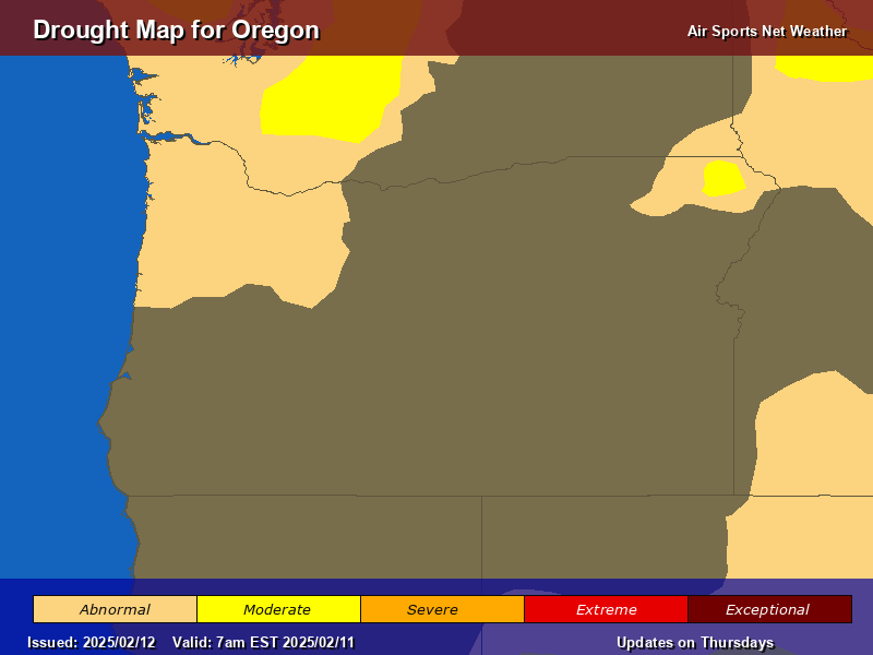 Oregon Drought Map