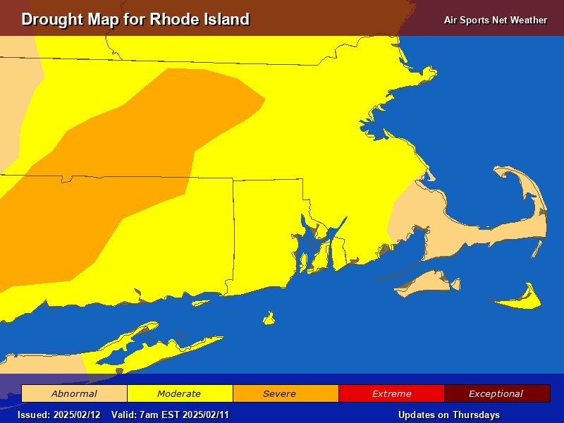 Rhode Island Drought Map