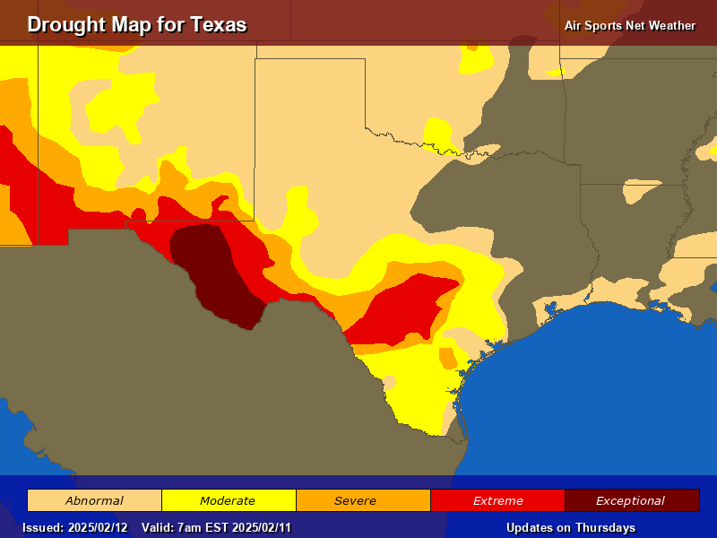 Texas Drought Map