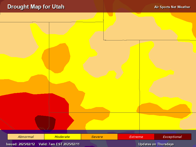 Utah Drought Map