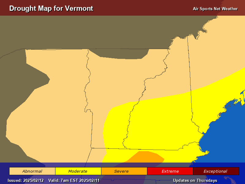 Vermont Drought Map