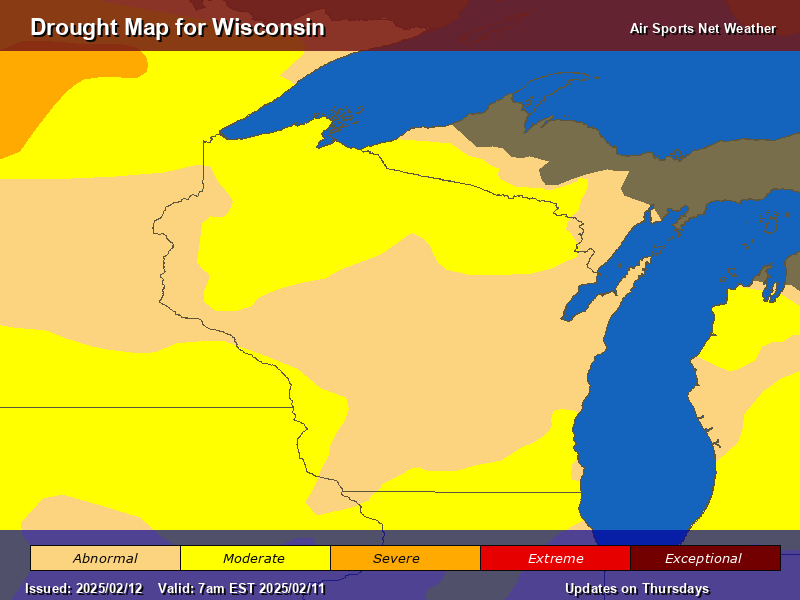 Wisconsin Drought Map