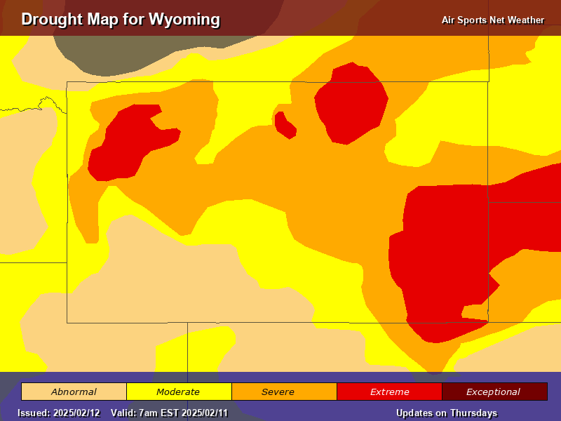 Wyoming Drought Map