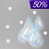 50% chance of rain & sleet Friday Night