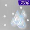 70% chance of rain & sleet on Wednesday Night