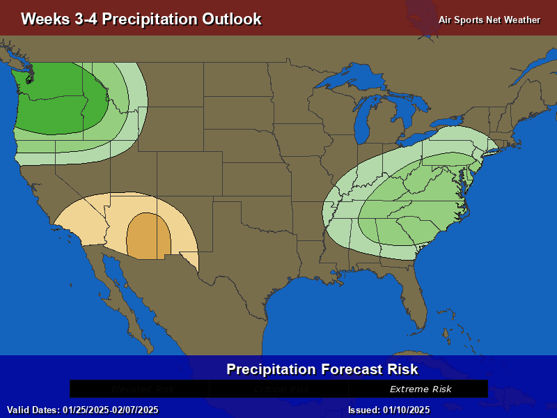 Precipitation Outlook Map for the United States