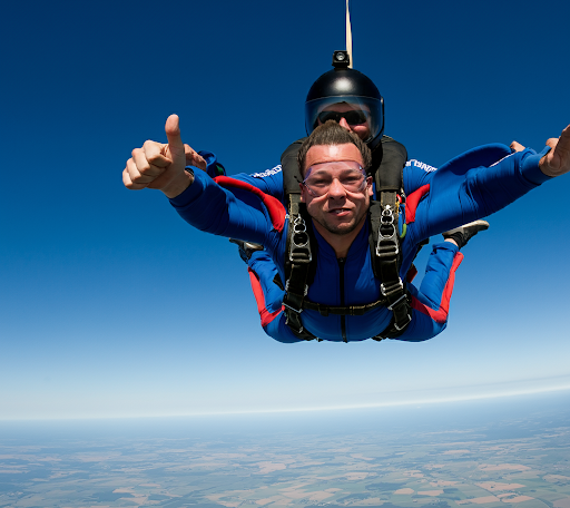 Skydiving-news stock photo